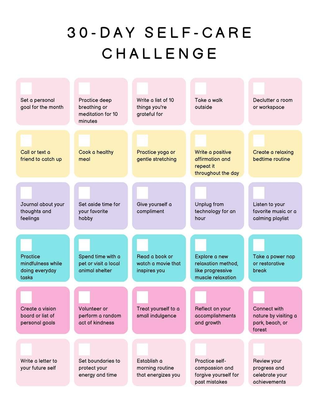 Self Care Planner Bundle