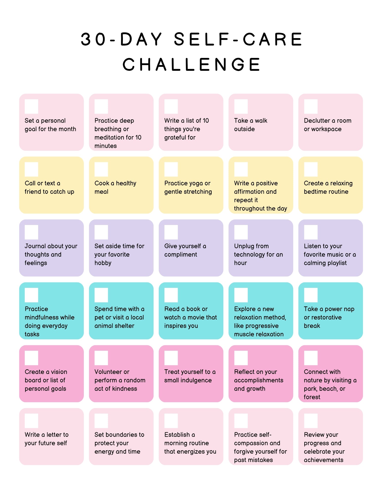 Self Care Planner Bundle