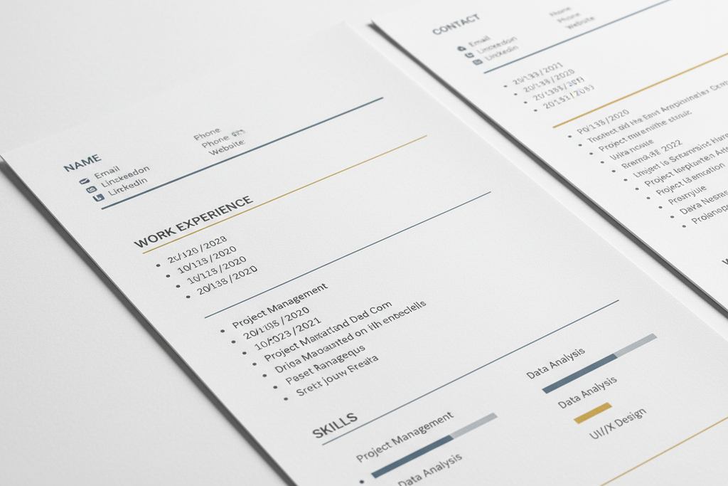 Professional Resume Kit Bundle - Close-up Detail