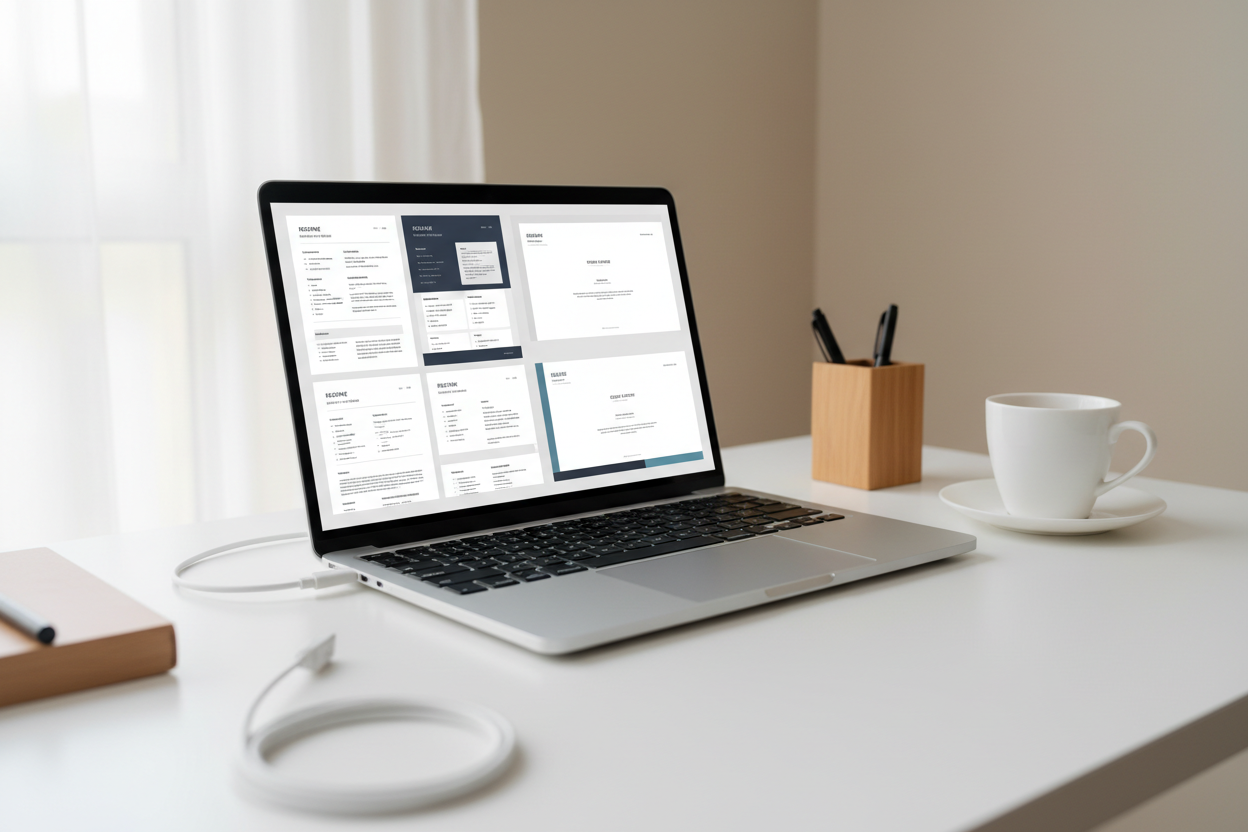 Professional Resume Kit Bundle - Device Mockup