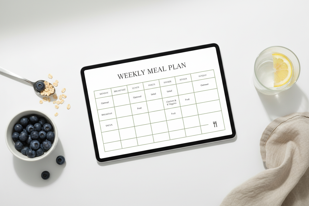 Weekly Meal Plan Mockup